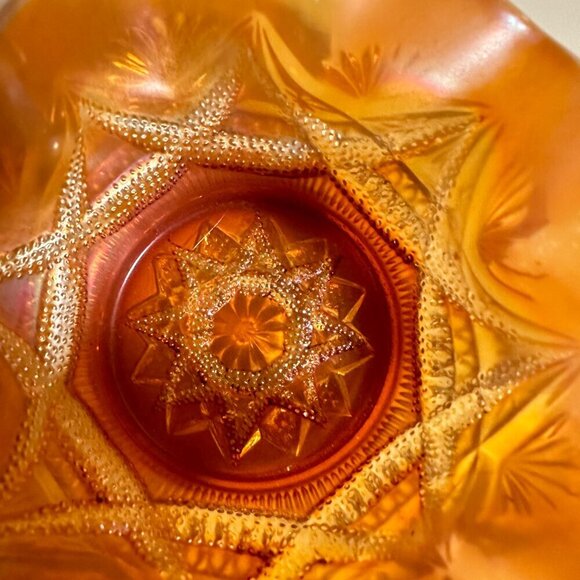 Digan Carnival Glass Bowl Color Peach - Picture 4 of 11